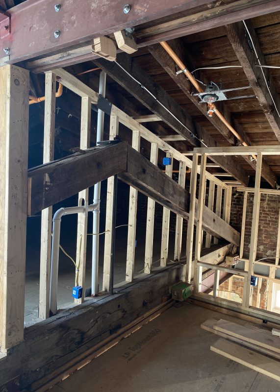 Existing Roof Truss During Construction