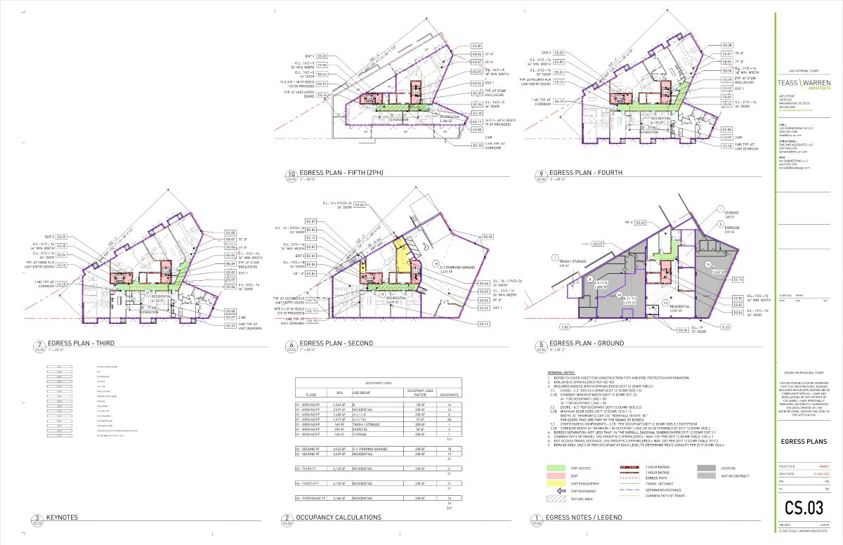 Image of a Code Plan Sheet