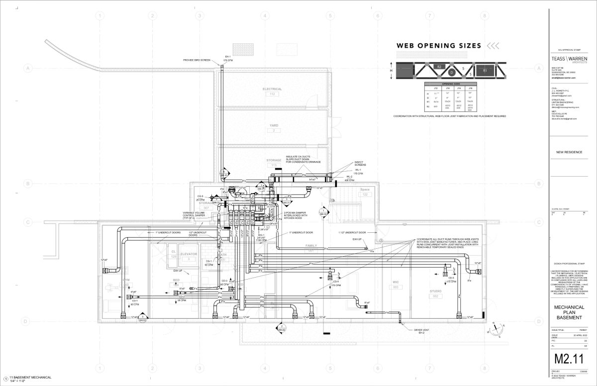 hvac mechanical plan